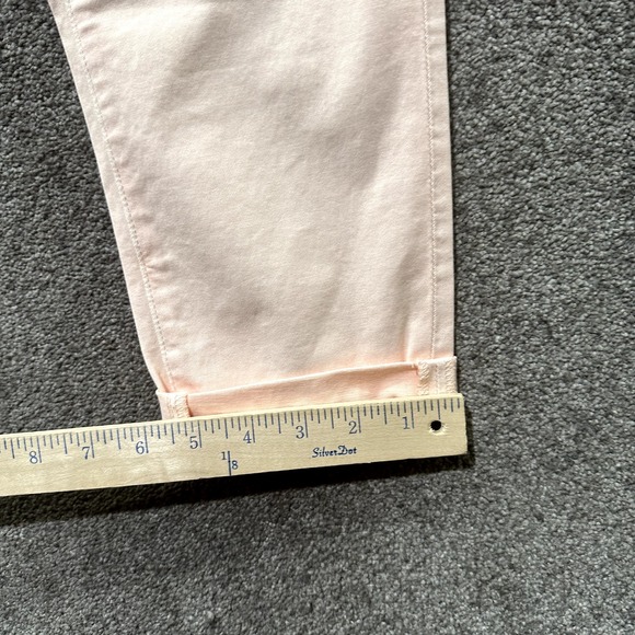 Adriano Goldschmied Tristan Tailored Trouser Pants Women 25 Pink Straight Ankle - Picture 6 of 16